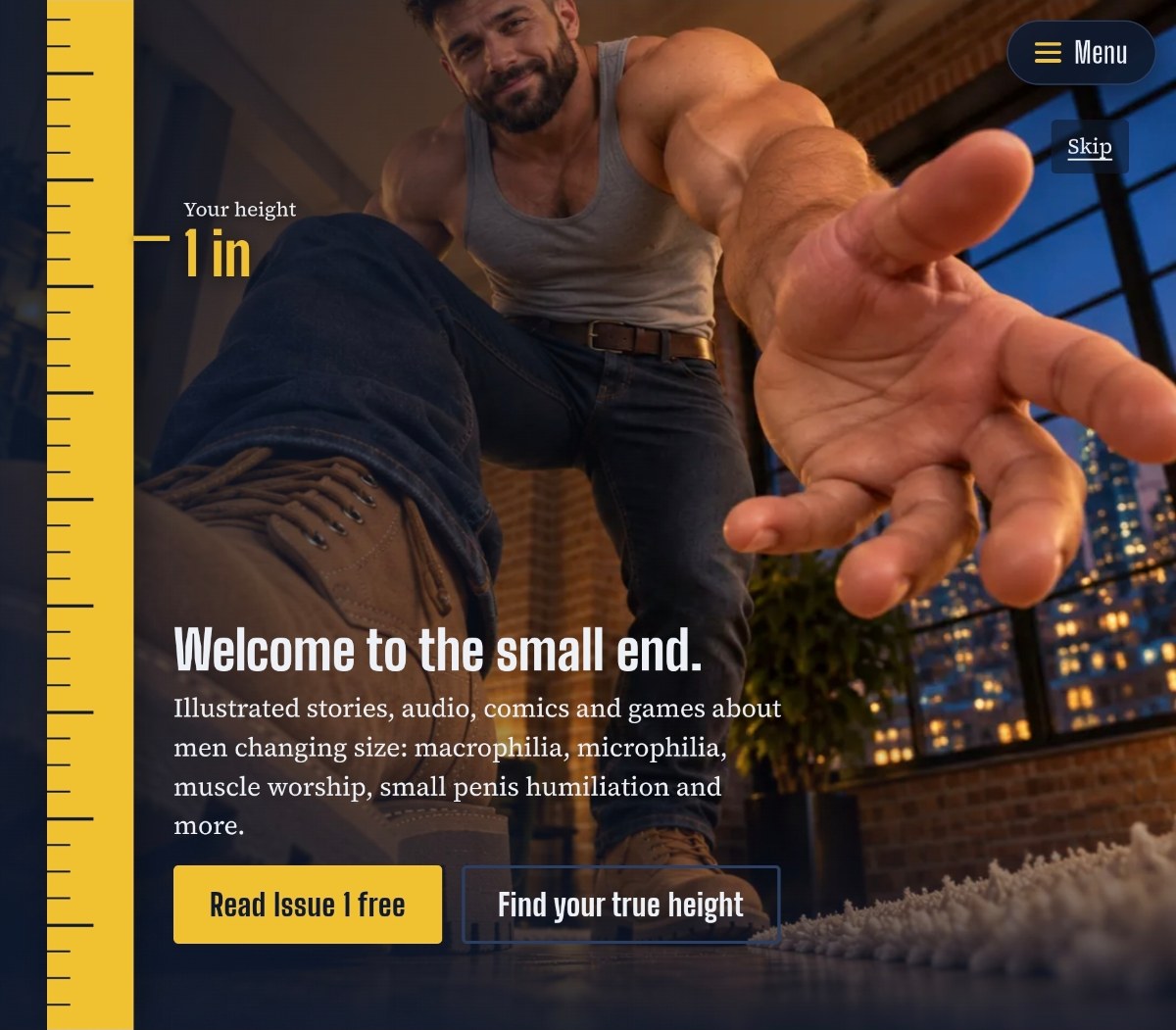 shrinkingmen.com homepage