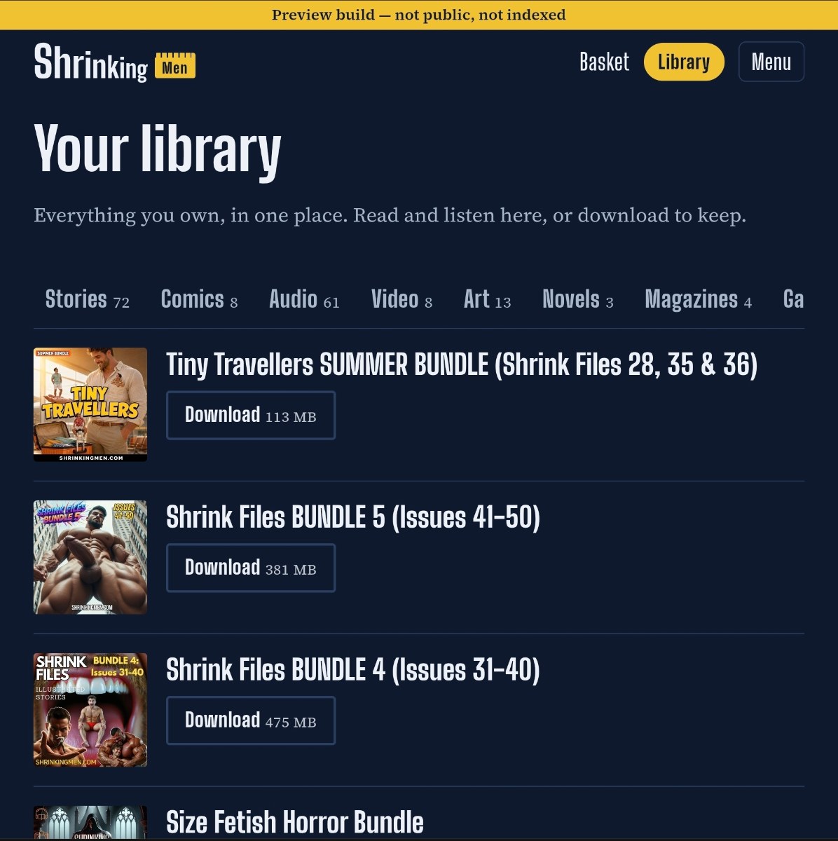 shrinkingmen.com library