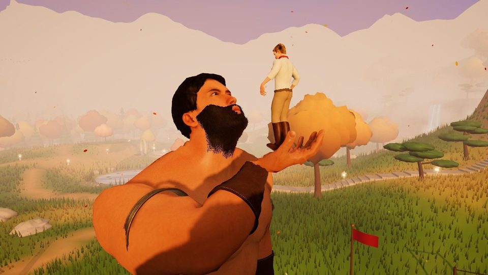 Land of Size: lifted up to his face