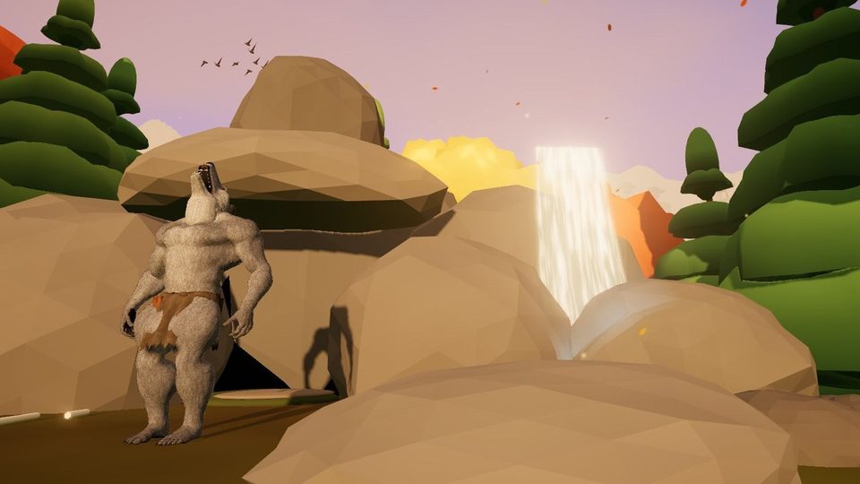 Land of Size: Ragnar: Howling at his den by the falls
